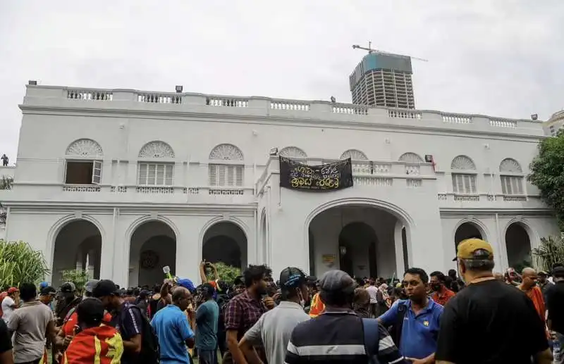     proteste al palazzo presidenziale di colombo   sri lanka 1    