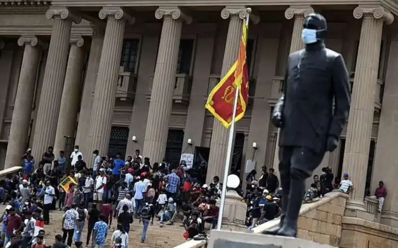 proteste in sri lanka  