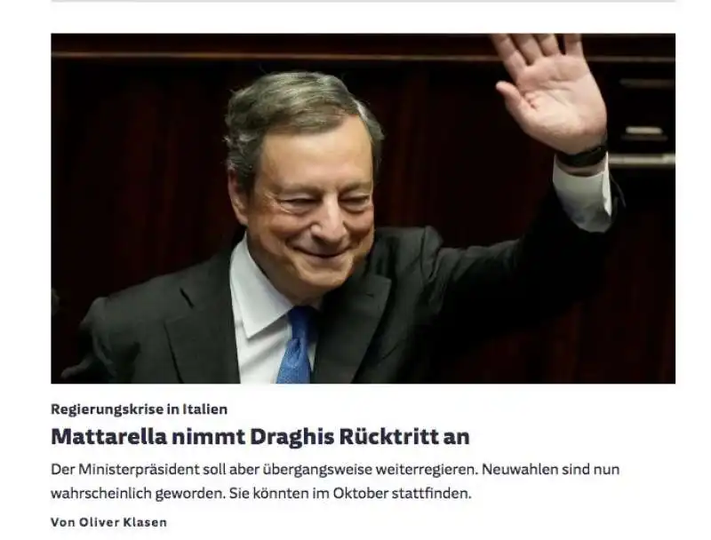 Sueddeutsche Zeitung draghi