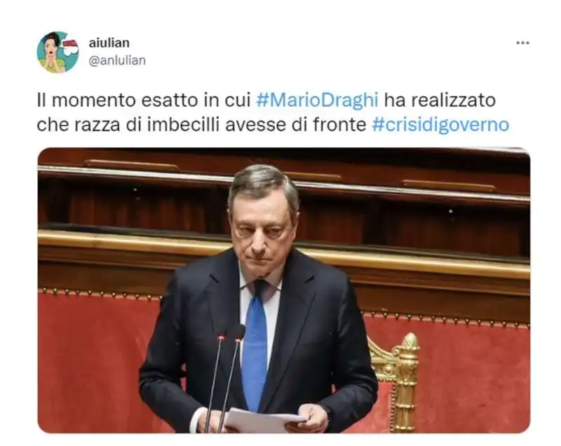 tweet sulle dimissioni di mario draghi   4