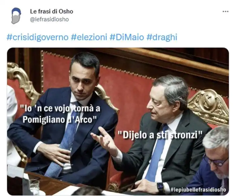 tweet sulle dimissioni di mario draghi   9