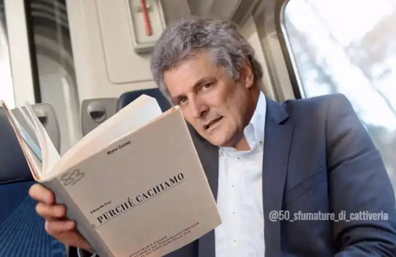 ALAIN ELKANN IN TRENO - MEME 