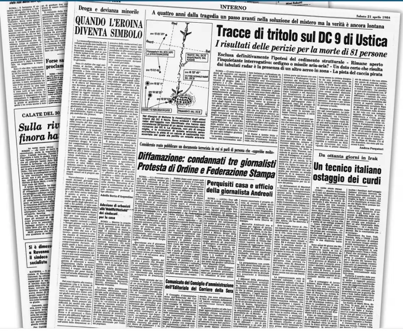 andrea purgatori articolo simbolo su strage ustica 21 aprile 1984