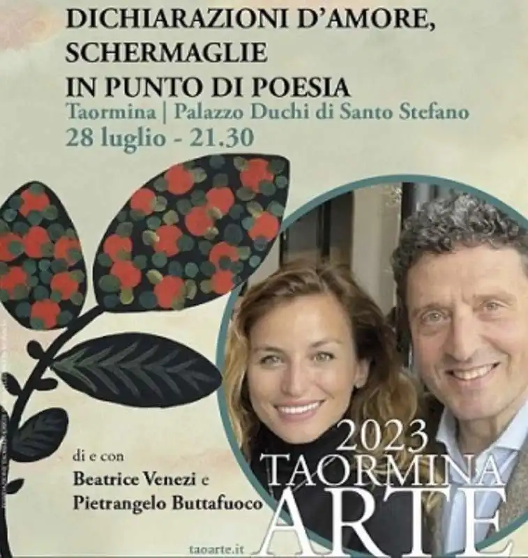 beatrice venezi e pietrangelo buttafuoco a taormina arte   dichiarazioni d amore. schermaglie in punto di poesia 