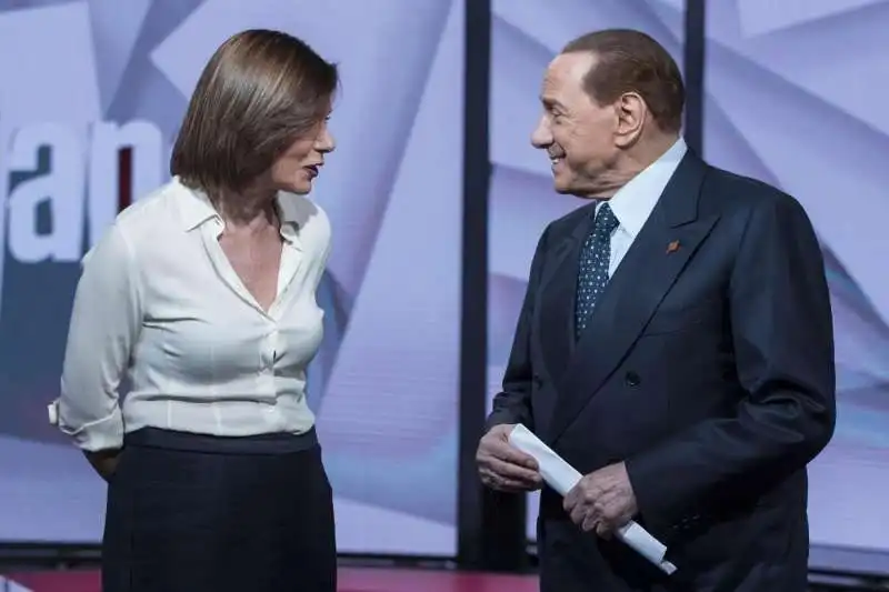 bianca berlinguer   silvio berlusconi   