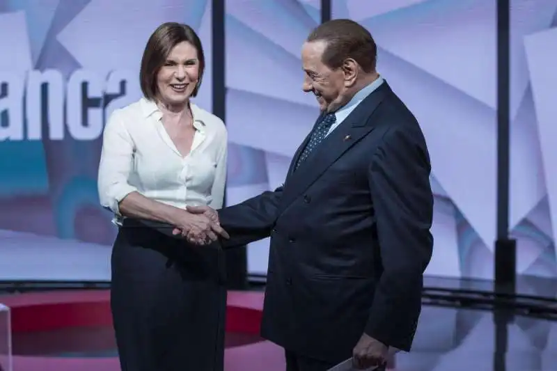 bianca berlinguer   silvio berlusconi    