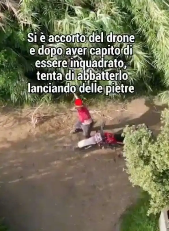 calabria - piromane beccato grazie a un drone 