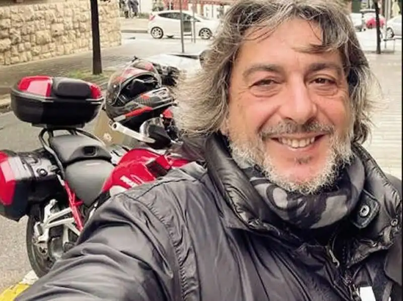 CARLO CIMBRI E LA SUA MOTO