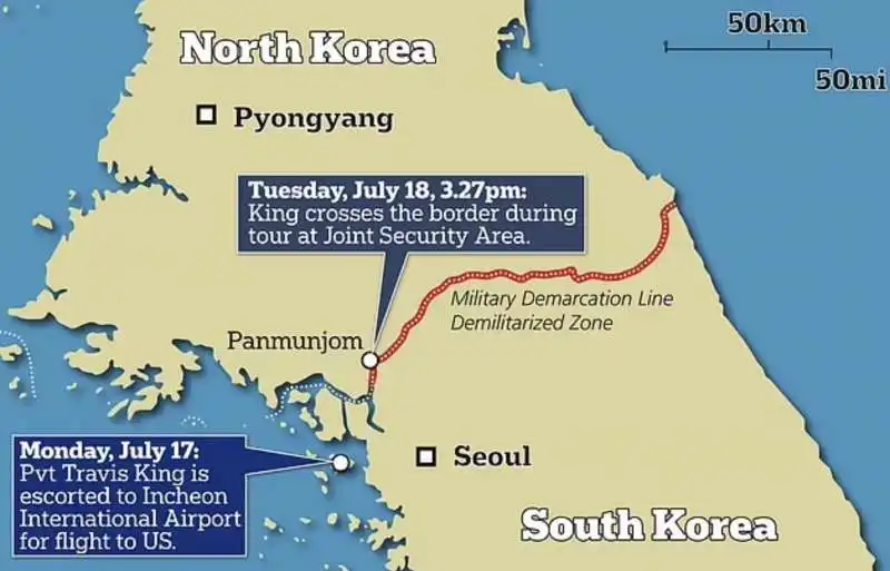 CONFINE TRA NORD E SUD COREA