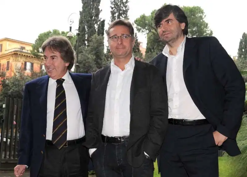 fabrizio del nnoce   paolo bonolis   ginamarco mazzi 