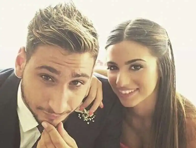 gianluigi donnarumma   alessia elefante.  