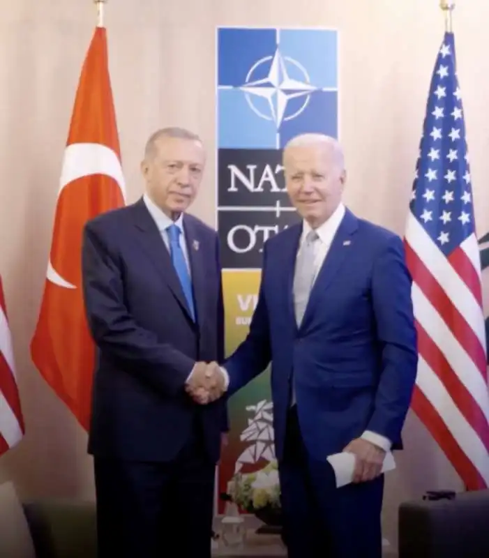 il bilaterale biden erdogan a vilnius   video casa bianca 1