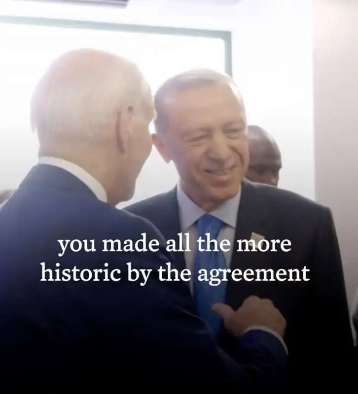 il bilaterale biden erdogan a vilnius   video casa bianca.   