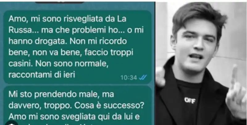 inchiesta la russa la chat della presunta vittima con l'amica