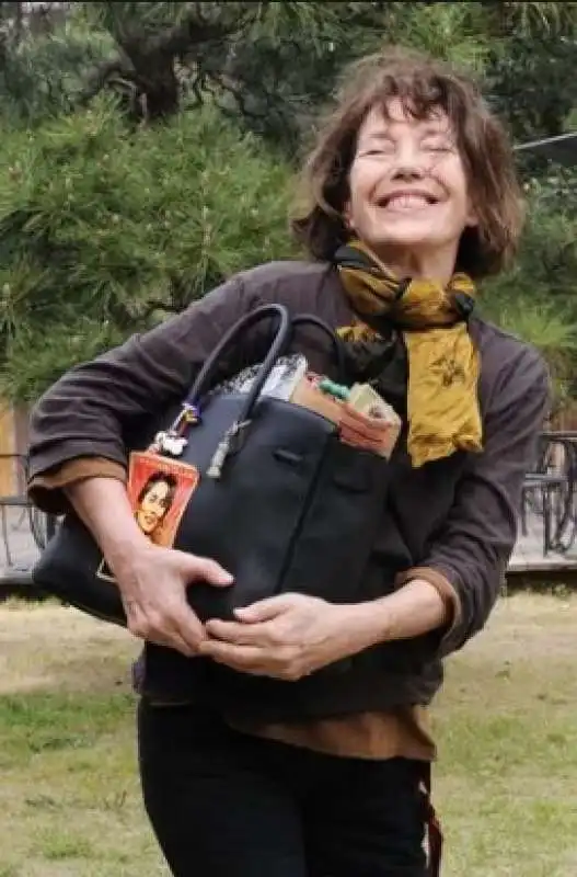 jane birkin con la birkin bag