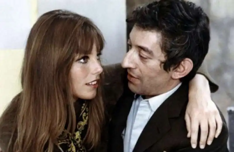 jane birkin e serge gainsbourg in slogan 