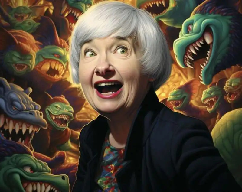 janet yellen consuma funghi allucinogeni in cina   meme   4