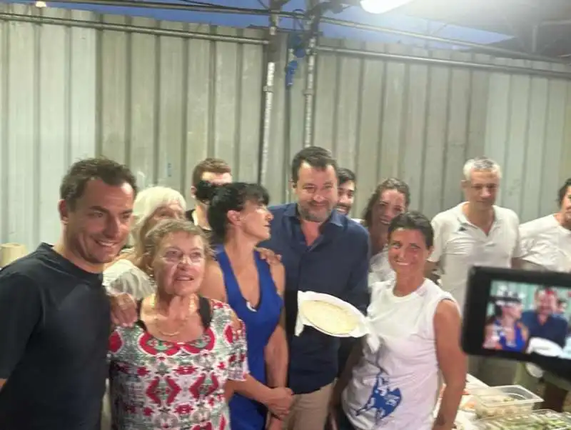 MATTEO SALVINI ALLA FESTA DELLA LEGA A CERVIA