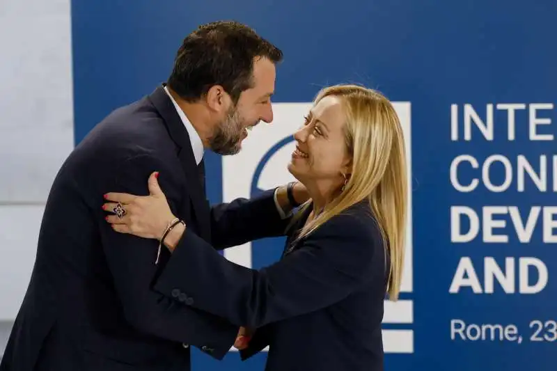 matteo salvini e giorgia meloni 