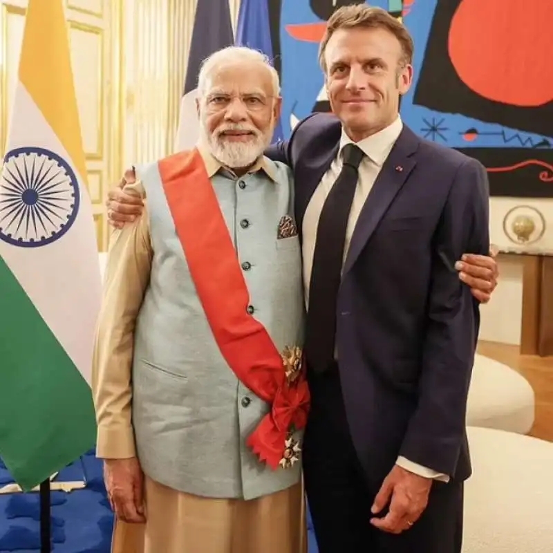 narendra modi emmanuel macron   14 luglio 