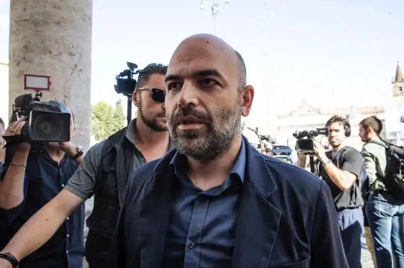 roberto saviano funerali di andrea  purgatori   