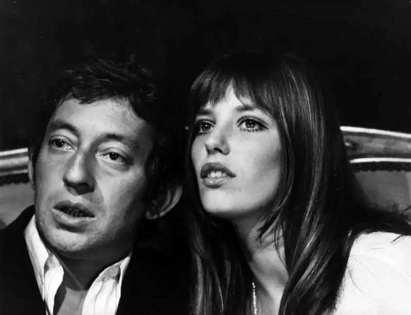 serge gainsbourg e jane birkin.    