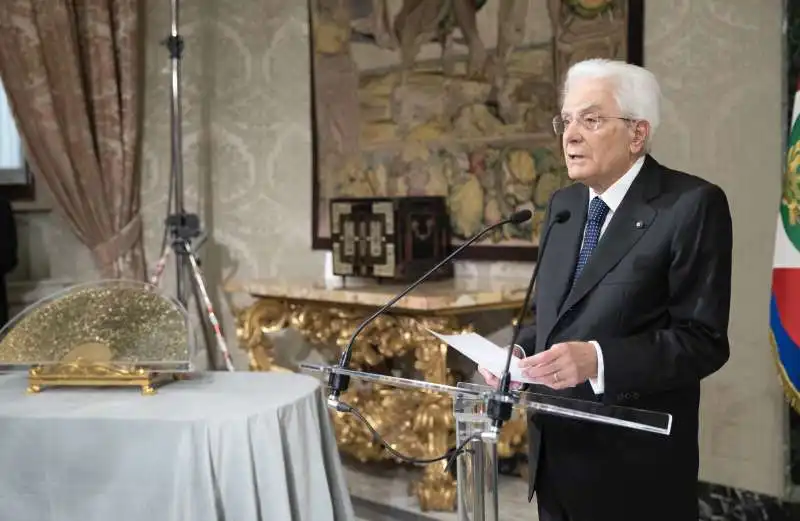 sergio mattarella   cerimonia del ventaglio 2023