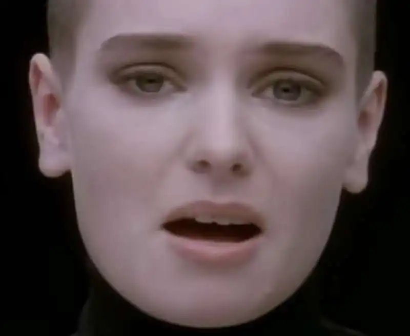 sinead o connor nel video di nothing compares 2 u 