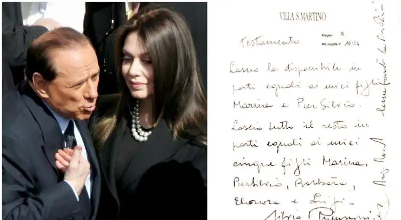 VERONICA LARIO BERLUSCONI TESTAMENTO