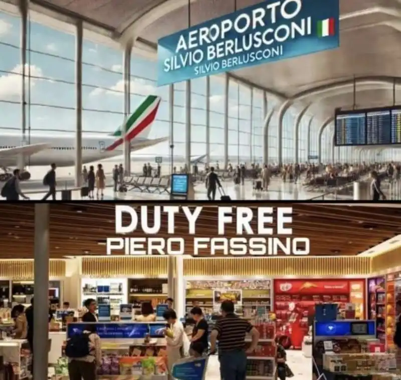 AEROPORTO SILVIO BERLUSCONI - DUTY FREE PIERO FASSINO