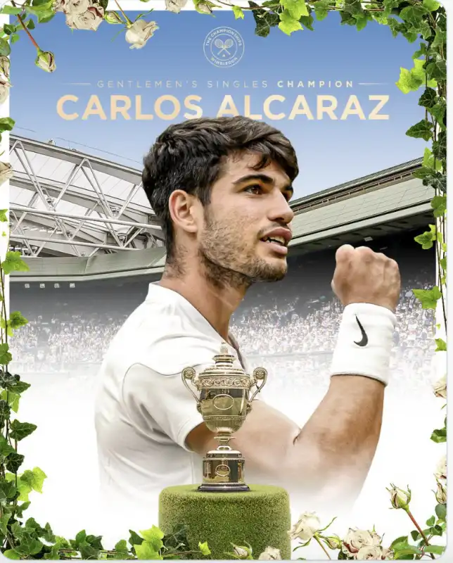 carlos alcaraz trionfa a wimbledon