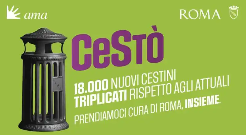     cesto   i nuovi cestini di roma  1