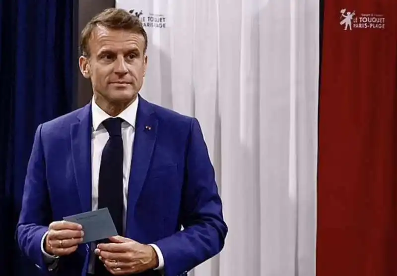 emmanuel macron vota 