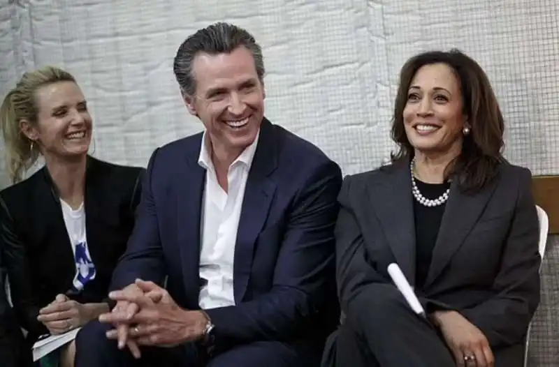 gavin newsom jennifer siebel kamala harris