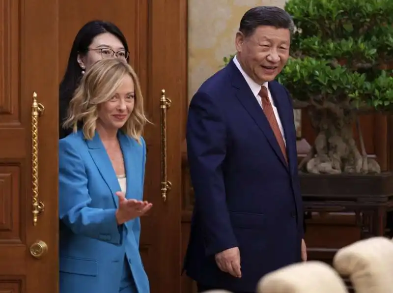 GIORGIA MELONI XI JINPING  