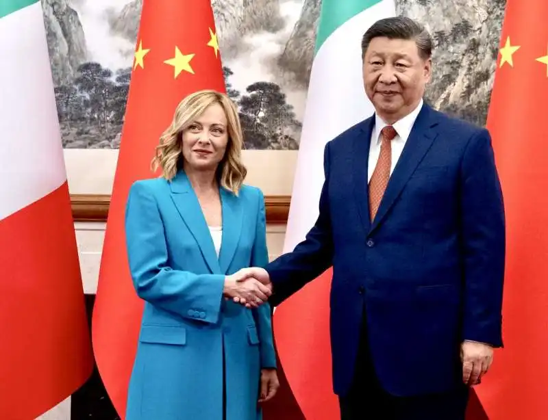 GIORGIA MELONI XI JINPING 