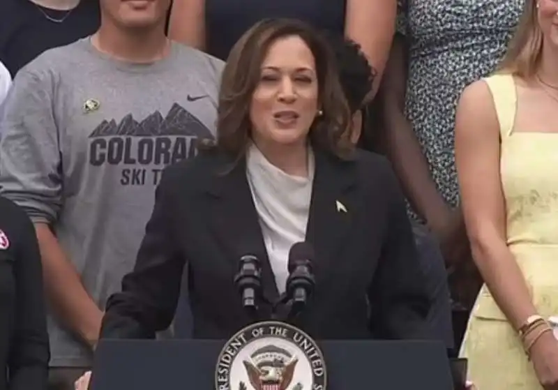 il primo discorso di kamala harris dopo il passo indietro di joe biden 1