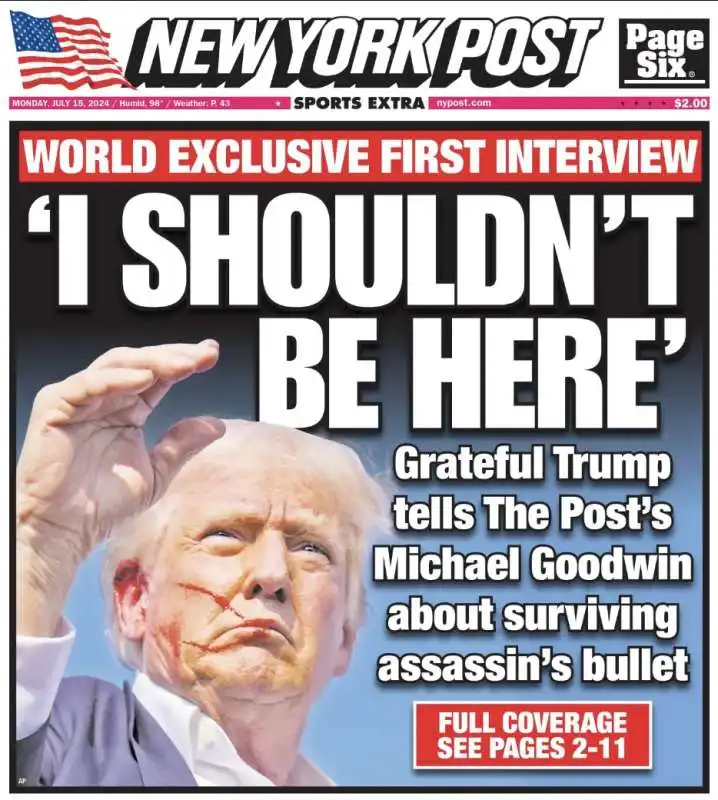 INTERVISTA DI DONALD TRUMP AL NEW YORK POST 