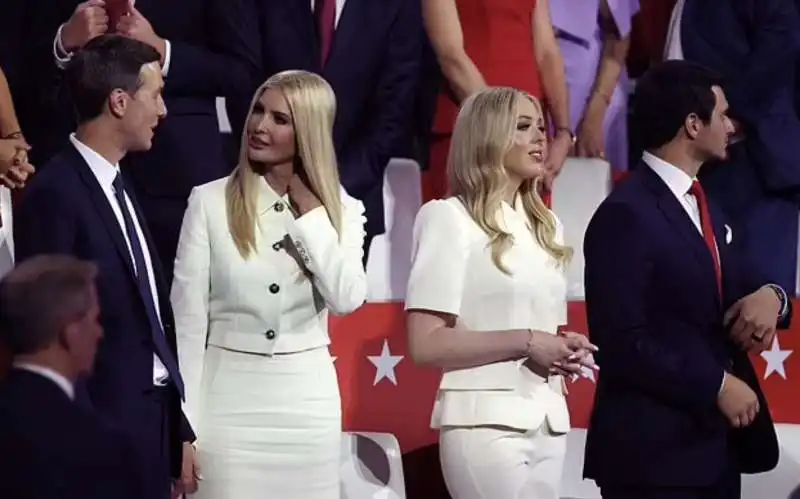 jared kushner e ivanka trump   tiffany trump e il marito 