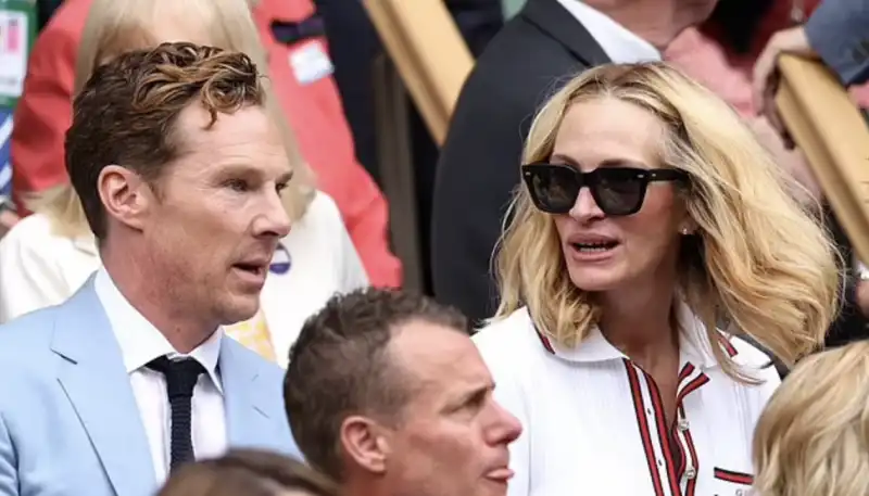 julia roberts assiste alla finale di wimbledon alcaraz djokovic 