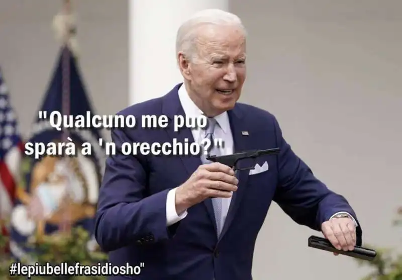 LA REAZIONE DI JOE BIDEN ALL ATTENTATO A DONALD TRUMP - MEME BY OSHO 