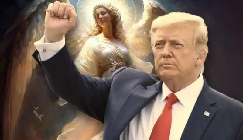 le immagini su donald trump dei fanatici religiosi 11