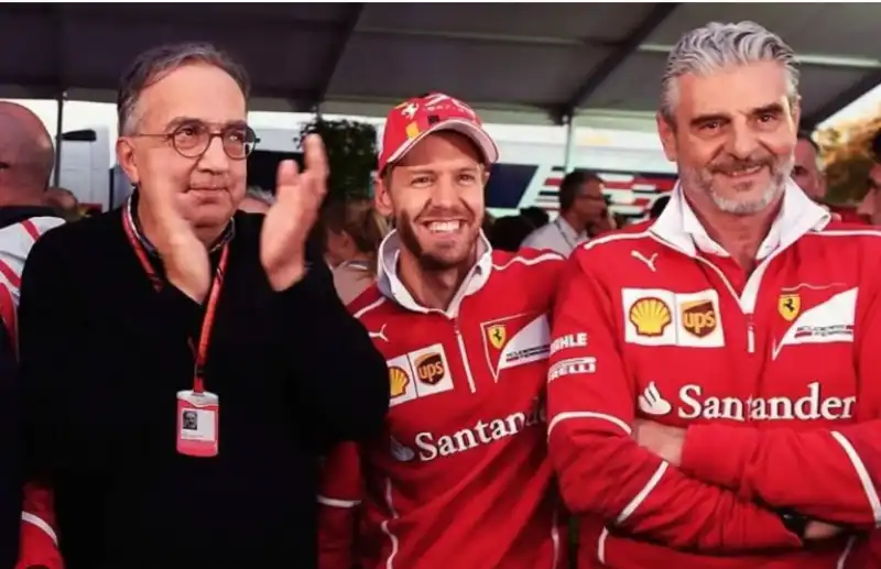 marchionne vettel maurizio arrivabene