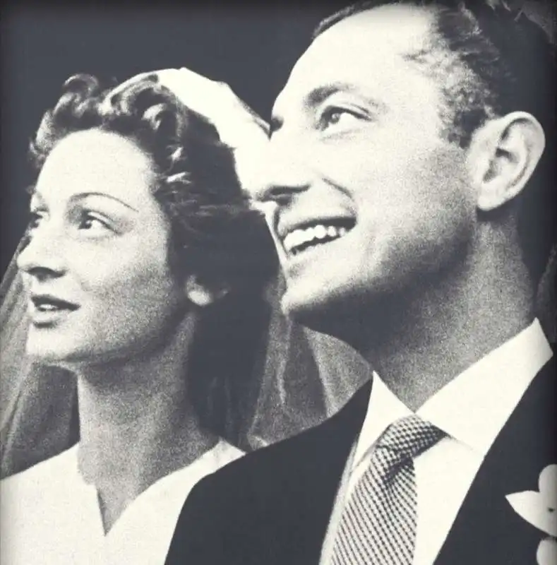 marella e gianni agnelli   matrimonio a strasburgo 1953