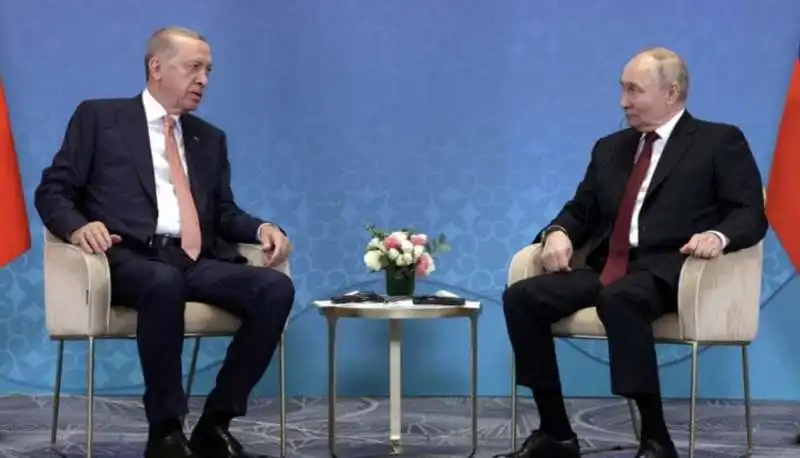 RECEP TAYYIP ERDOGAN E VLADIMIR PUTIN AD ASTANA  