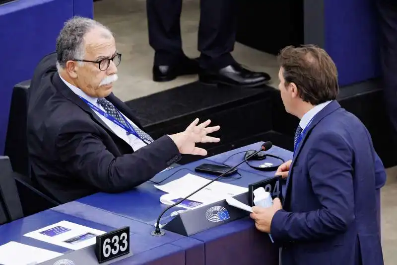 sandro ruotolo con pasquale tridico al parlamento europeo 