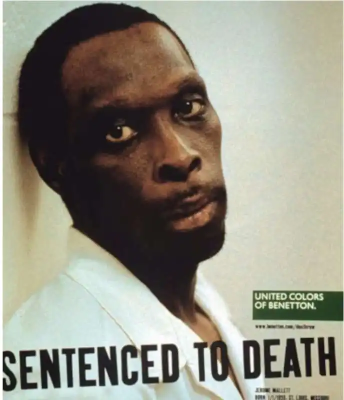 sentenced to death   campagna di oliviero toscani per benetton