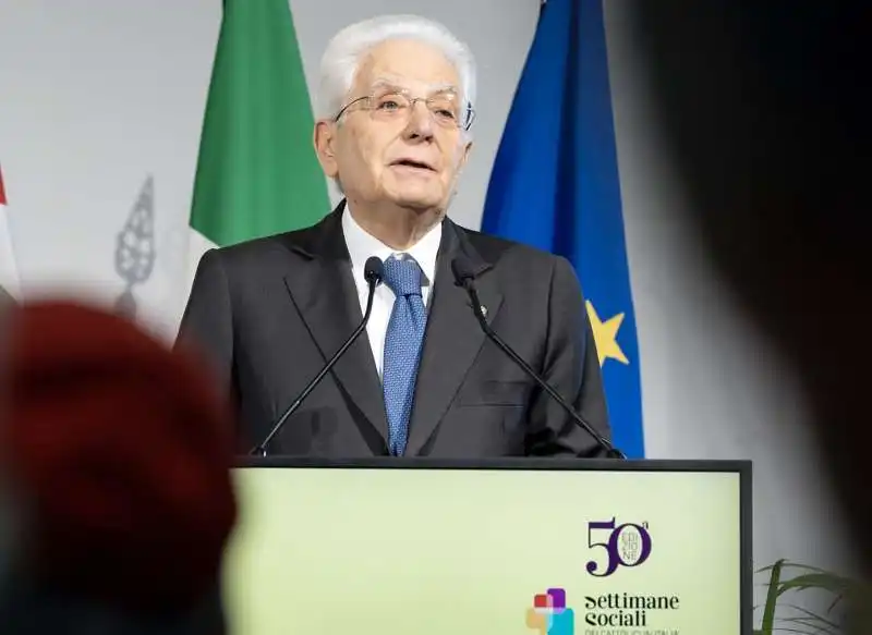 sergio mattarella   settimana sociale dei cattolici 