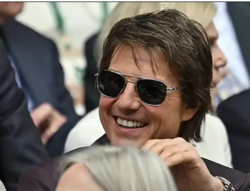 tom cruise assiste alla finale di wimbledon alcaraz djokovic