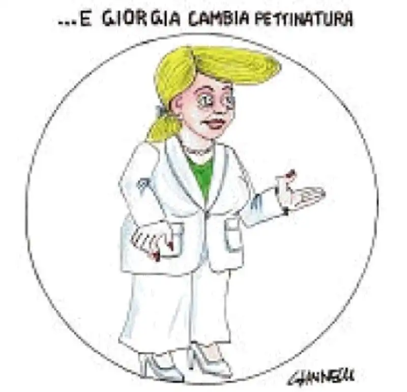 VIGNETTA GIANNELLI - GIORGIA MELONI COME DONALD TRUMP